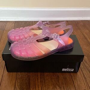 Melissa Possession Degradee Jelly Sandals Sz 8